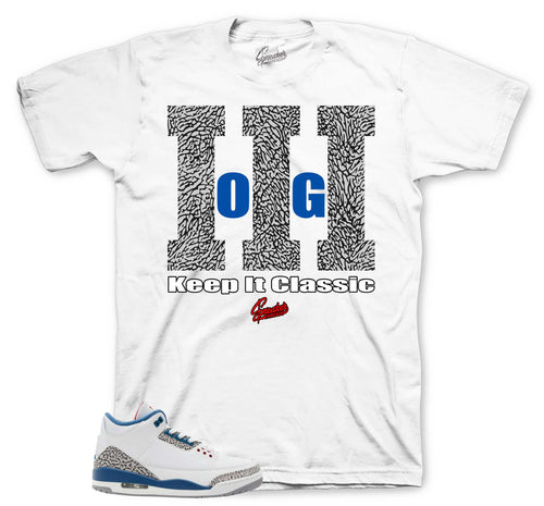 Retro 3 True Blue Keep It Classic Shirt