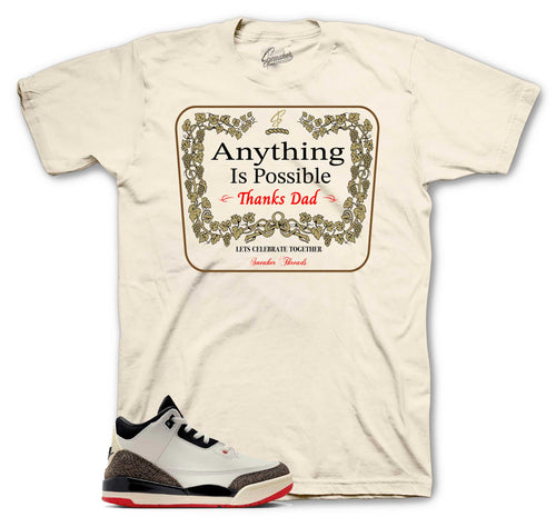 Retro 3 World's Best Dad Thanks Shirt