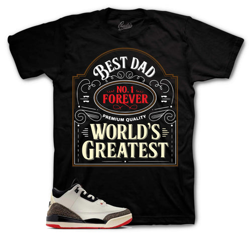 Retro 3 World's Best Dad Greatest Shirt