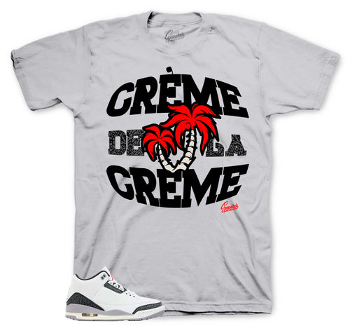 Retro 3 Cement Gray Creme Shirt