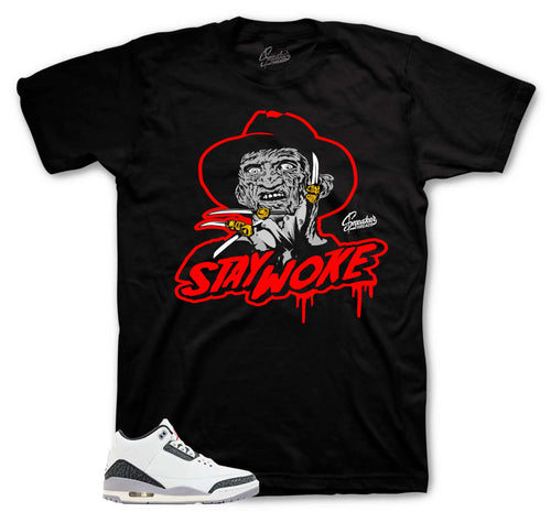 Retro 3 Cement Gray Stay Woke Shirt