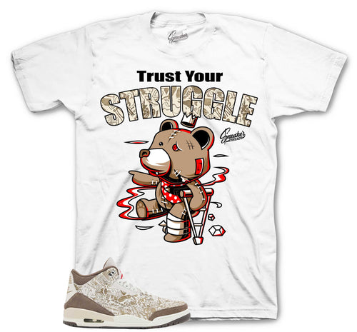 Retro 3 Laser Palomino Trust Your Struggle Shirt