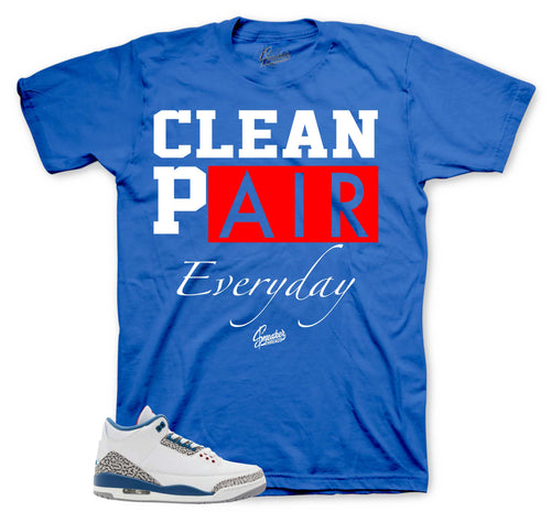 Retro 3 True Blue Clean Pair Shirt