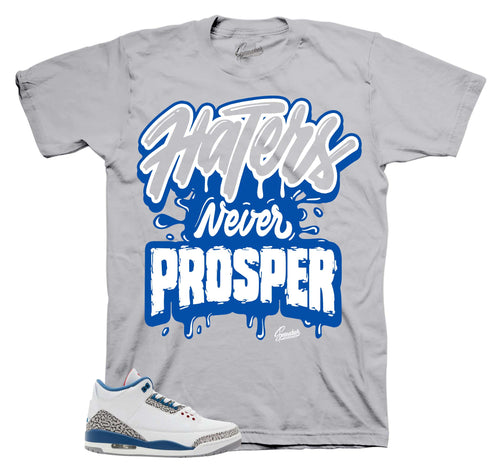 Retro 3 True Blue Haters Never Prosper Shirt