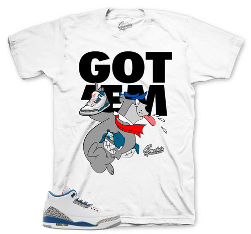 Retro 3 True Blue Finessed Shirt