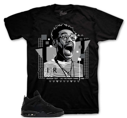 Retro 4 Black Cat Buggin out Shirt