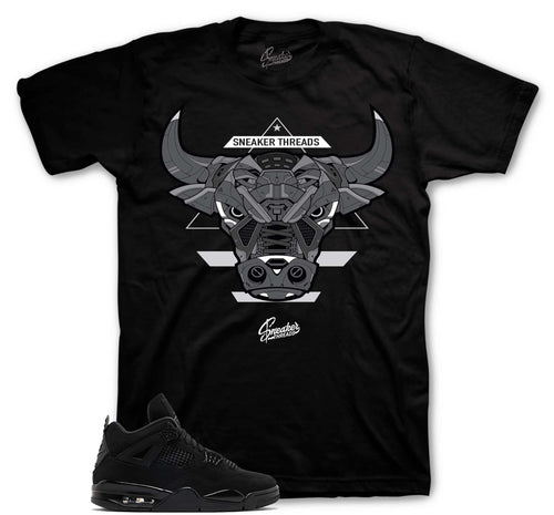 Retro 4 Black Cat War Bully Shirt
