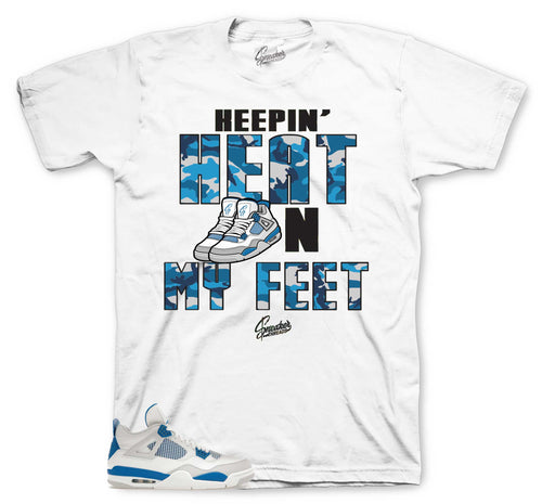 Retro 4 Industrial Blue Heat On My Feet Shirt
