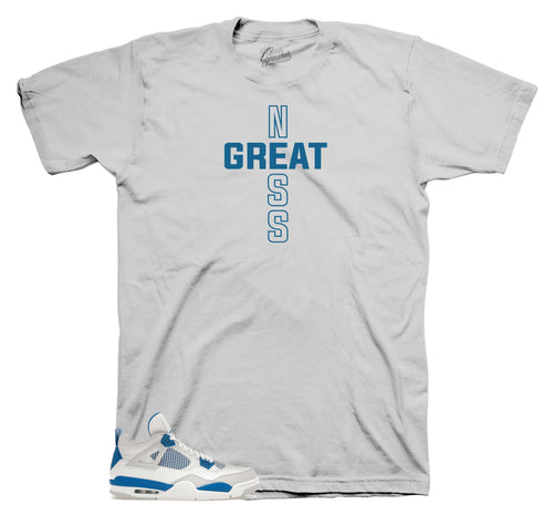 Retro 4 Industrial Blue Greatness Cross Shirt