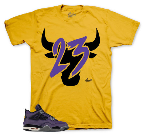Retro 4 Imperial Purple Toro Shirt
