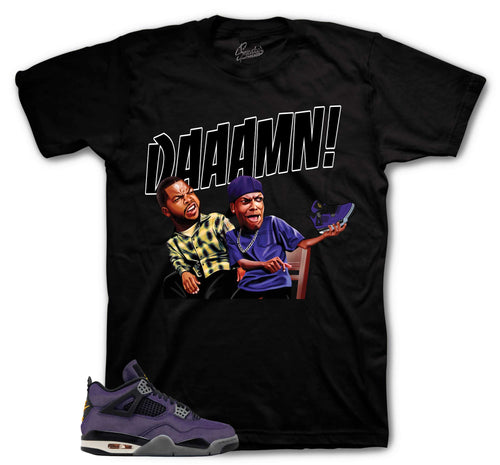 Retro 4 Imperial Purple Damn Shirt