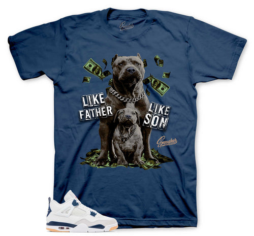 Retro 4 SB Navy Father Like Son Shirt