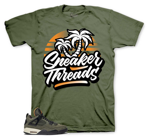 Retro 4 Deep Green ST Palms Shirts