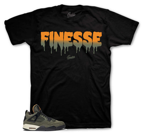 Retro 4 Deep Green Finesse Shirts
