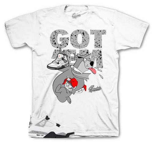 Retro 4 White Cement Finessed Shirt