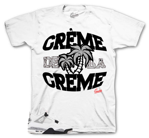 Retro 4 White Cement Creme Shirt