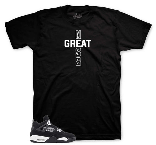 Retro 4 White Thunder Greatness Cross Shirt