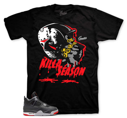 Retro 4 Bred Killa Season Shirt
