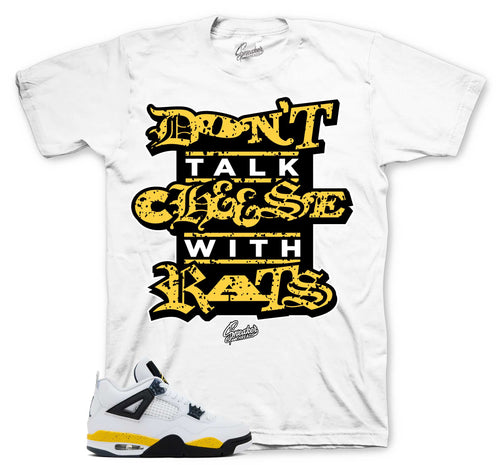 Retro 4 Tour Yellow Don't Talk Cheese Shirt