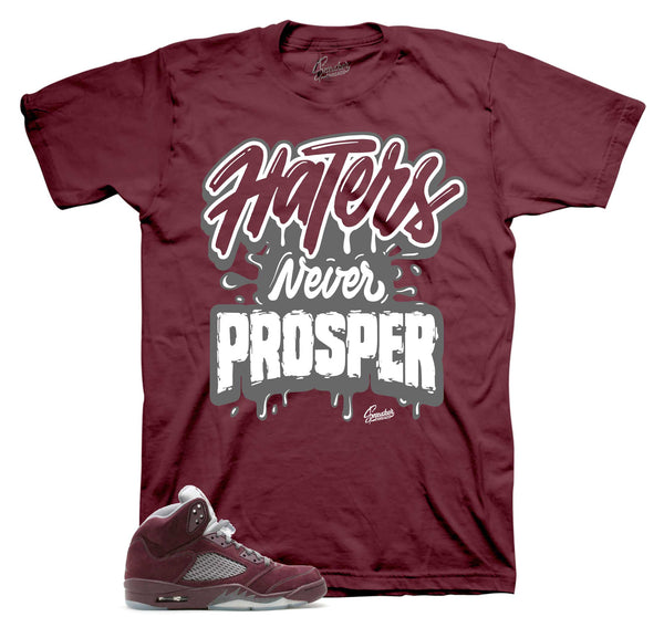 Jordan Retro 5 Burgundy Tees & sneaker outfits | cross Shirt