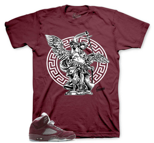 Retro 5 Burgundy St. Michael Shirt