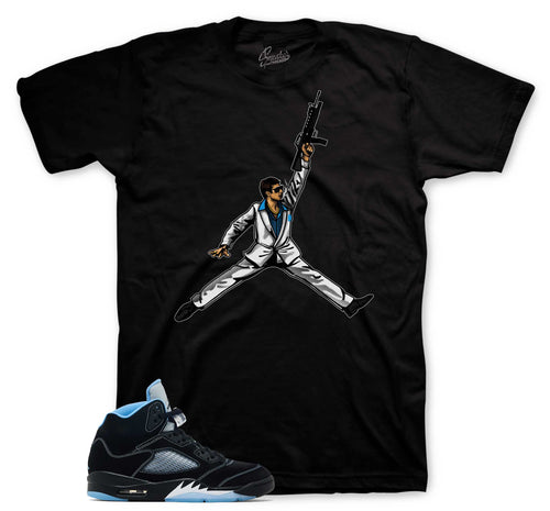 Retro 5 Black Carolina Air Tony Shirt