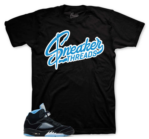 Retro 5 Black Carolina Sneaker Threads Shirt