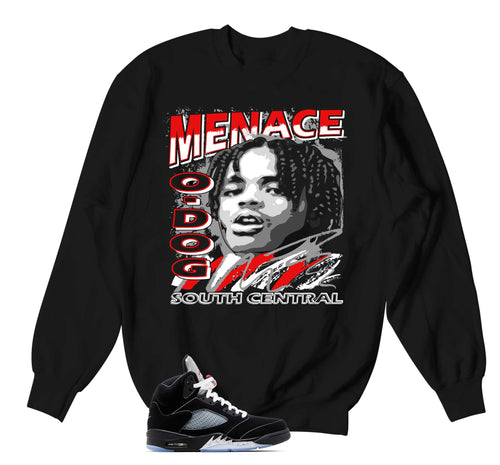 Retro 5 Black Metallic Nineties Sweater