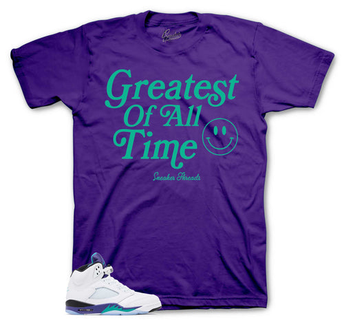 Retro 5 Grape Goat Shirt