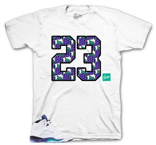 Retro 5 Grape Two Three Shirt