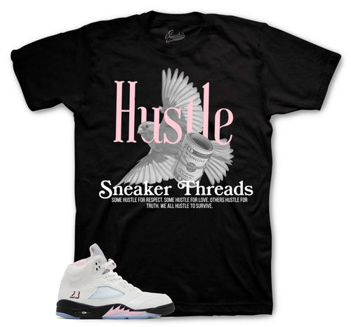 Retro 5 Soft Pink Hustle Bird Shirt