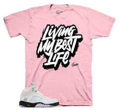 jordan 5 pink foam shirt