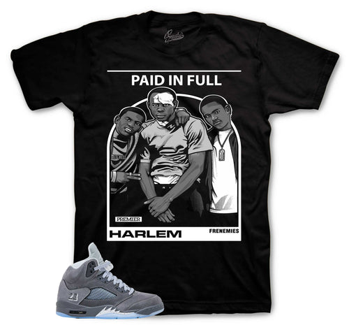 Retro 5 Wolf Grey Frenemies Shirt