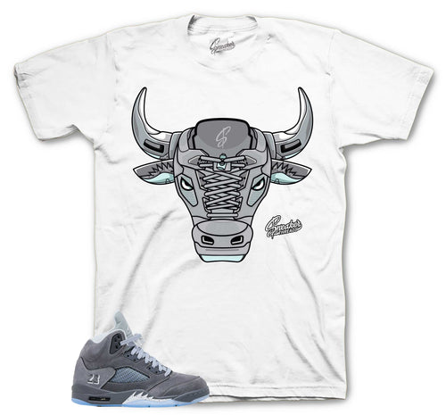 Retro 5 Wolf Grey War Bully Shirt