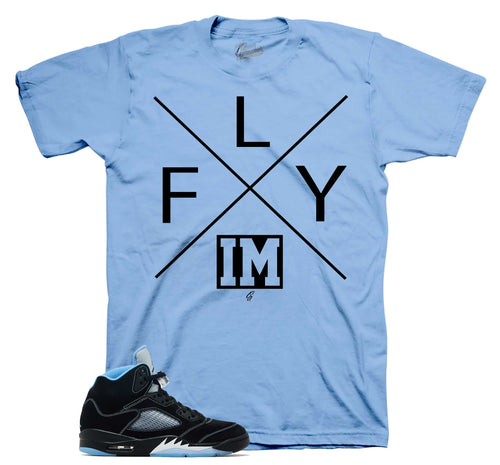 Retro 5 Black Carolina I'm Fly Shirt