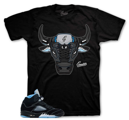 Retro 5 Black Carolina War Bully Shirt