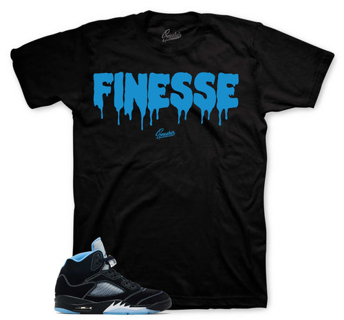 Retro 5 Black Carolina Finesse Shirt