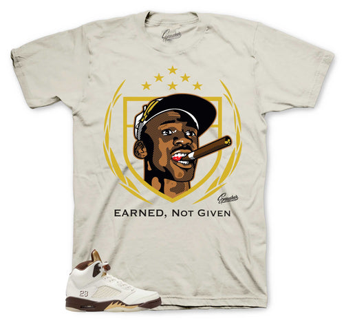 Retro 5 Golden Ticket Earned Shirt