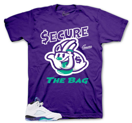 Retro 5 Grape Secure The Bag Shirt