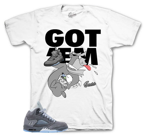 Retro 5 Wolf Grey Finessed Shirt