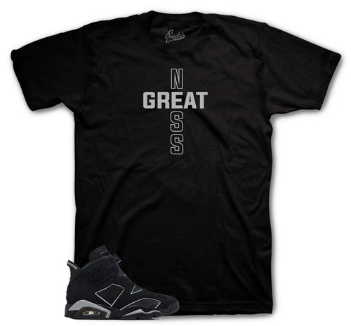 Retro 6 Cap & Gown Greatness Cross Shirt