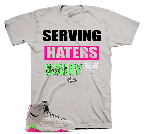Retro 7 Tennis Day Serving Haters Shirt