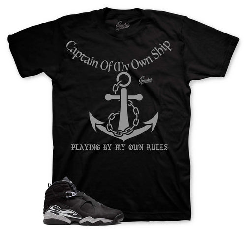 Retro 8 Chrome Captain Of My Own Ship Shirt