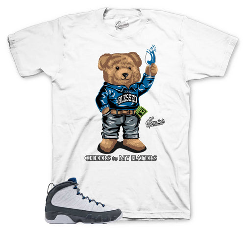 Retro 9 Flint Grey Cheers Bear Shirt