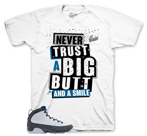 Retro 9 Flint Grey Never Trust Shirt