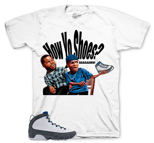 Retro 9 Flint Grey Daaamn Shirt