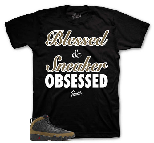 Retro 9 Olive Obsessed Shirt