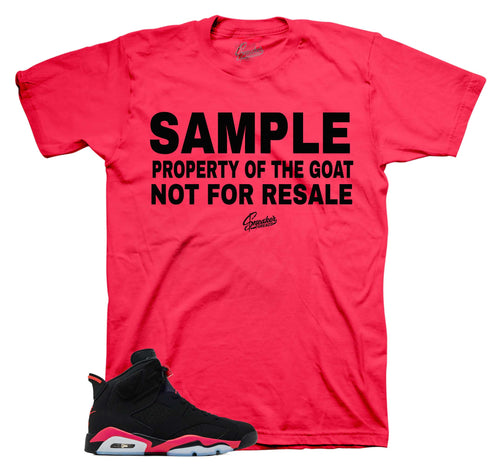 Retro 6 Infrared Sample Shirt