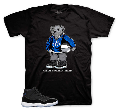 Icy Bear Graphic T-Shirt | Jordan 11 Varsity Royal Space Jams