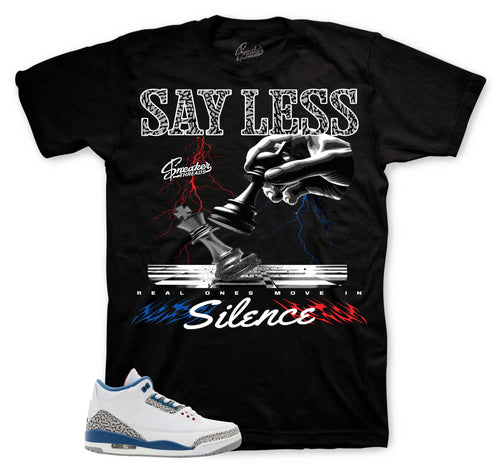 Retro 3 True Blue Say Less Shirt